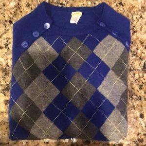 J.Crew Cashmere Argyle Sweater